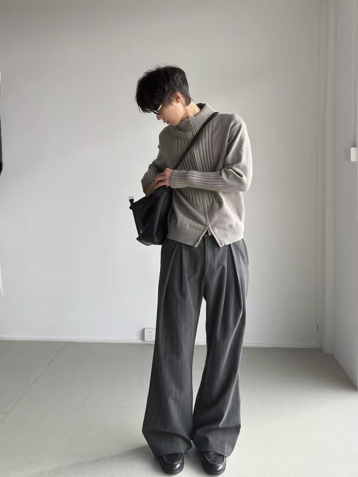 极简阔腿裤