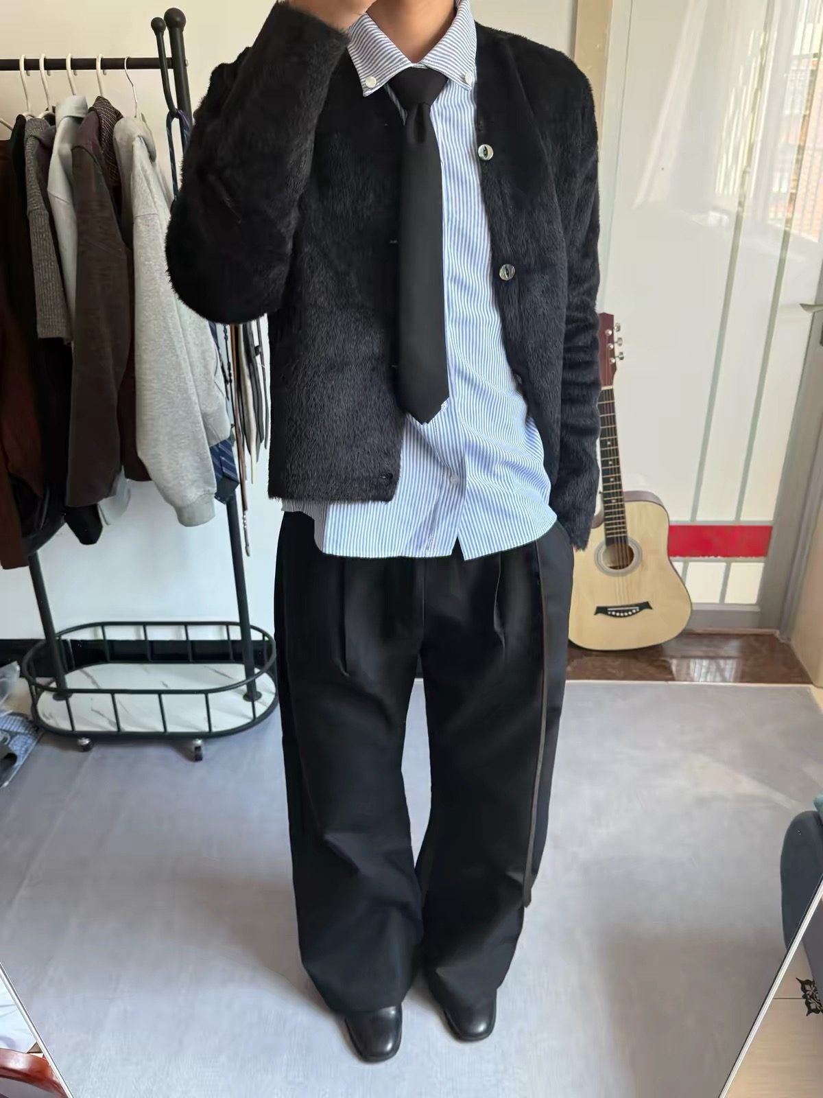 学院绅士 · 衬衫领带开衫